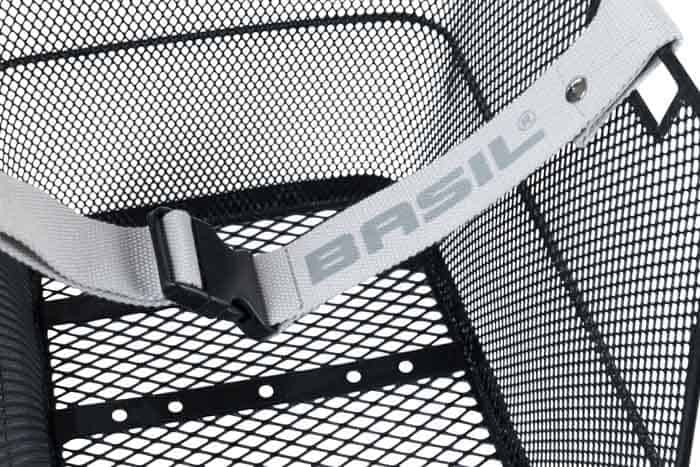 basil class schultaschenkorb hinten schwarz band